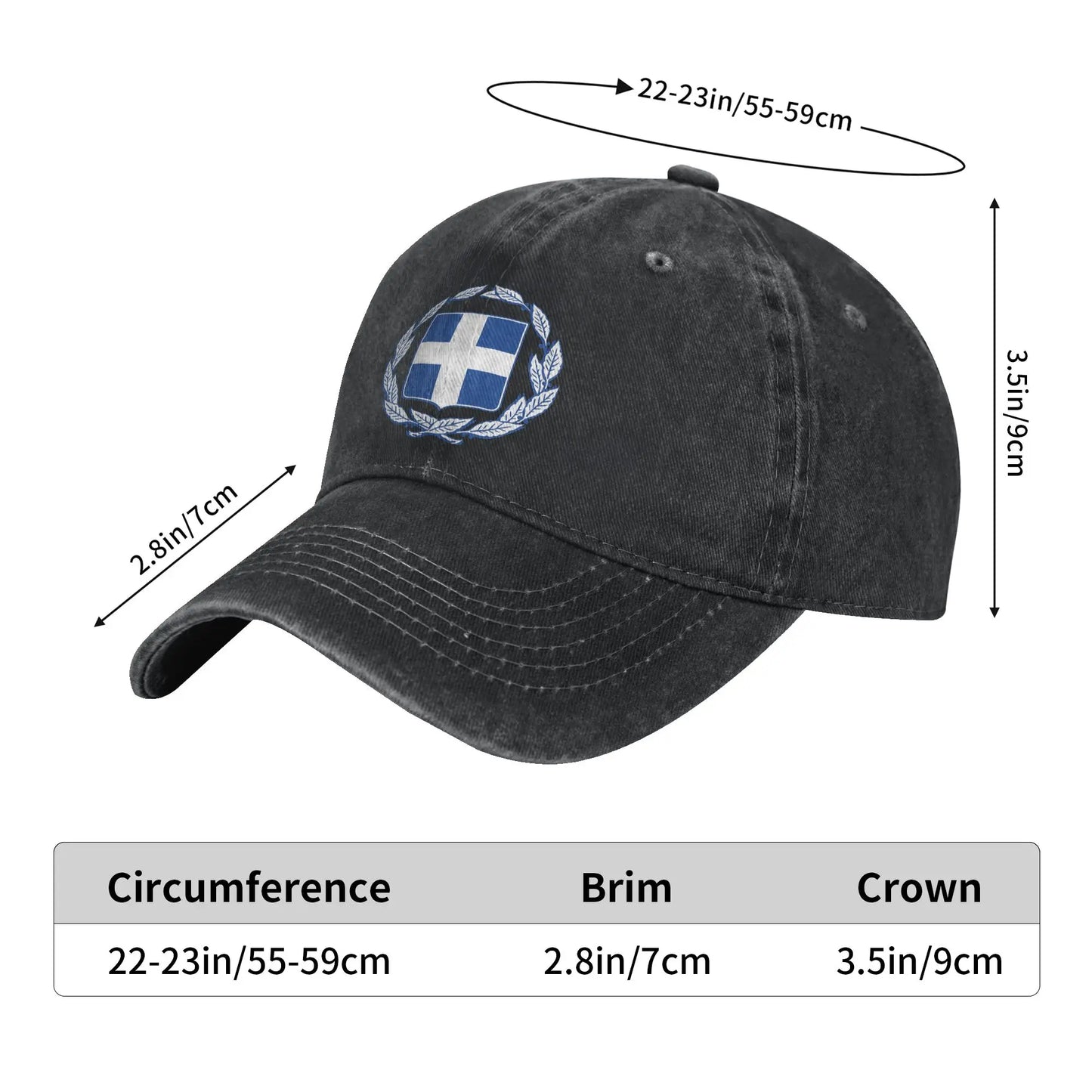 Coat Of Arms Greece Casual Trucker Baseball Cap