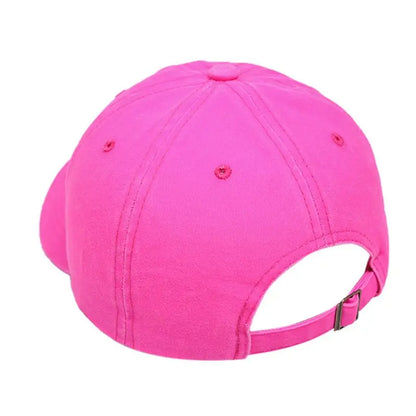 Low Profile Neon Solid Color Baseball Cap