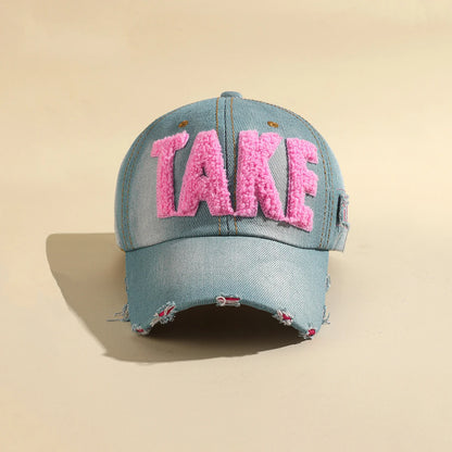 Colored Letter Embroidered Cowboy Baseball Cap