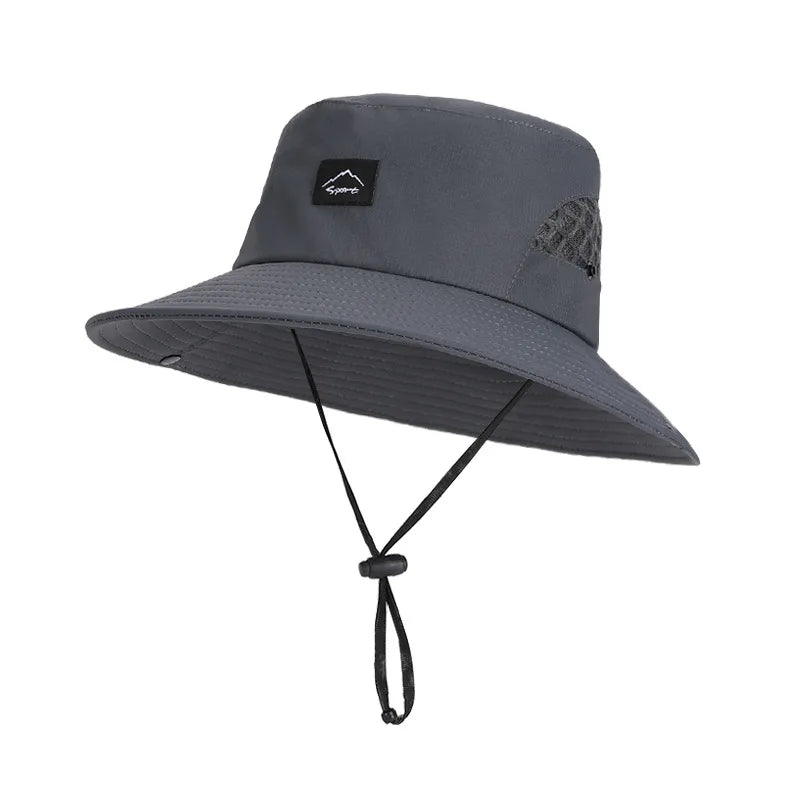 Unisex Outdoor UV Protection Wide Brim Bucket Hat