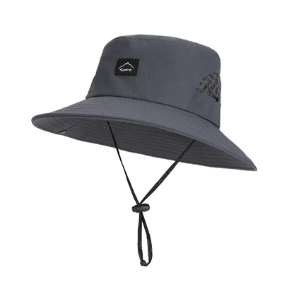 Unisex Outdoor UV Protection Wide Brim Bucket Hat