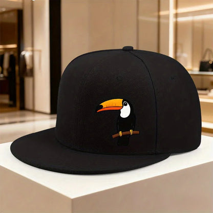 Toucan Print Adjustable Casual Snapback Cap