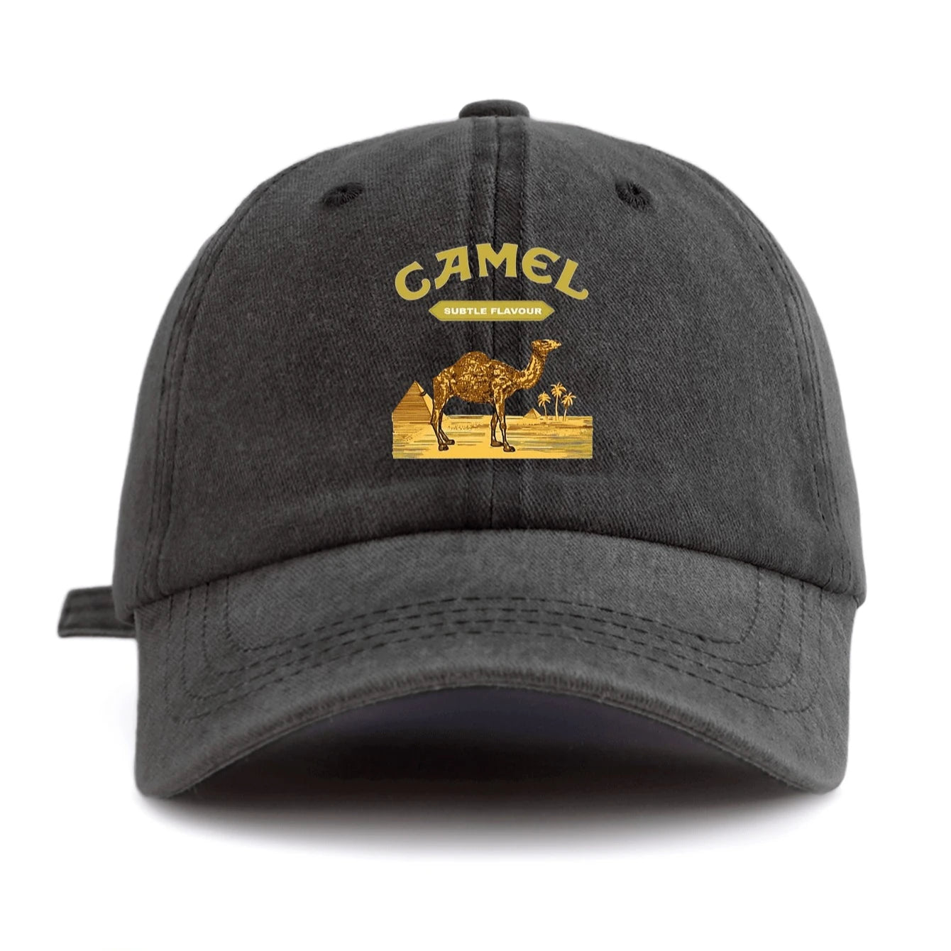 Camel Print Washed Classic Casual Baseball Cap