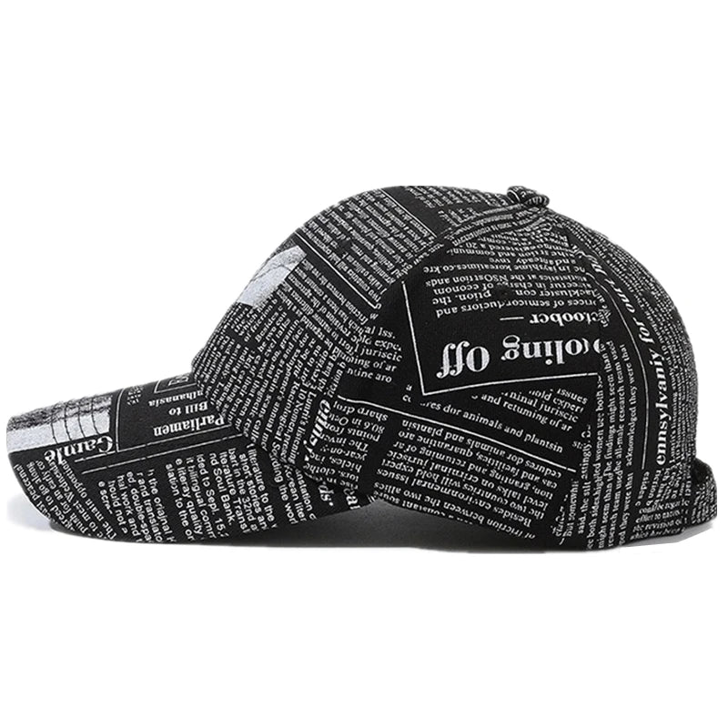 Graffiti Newspaper Baseball Cap
