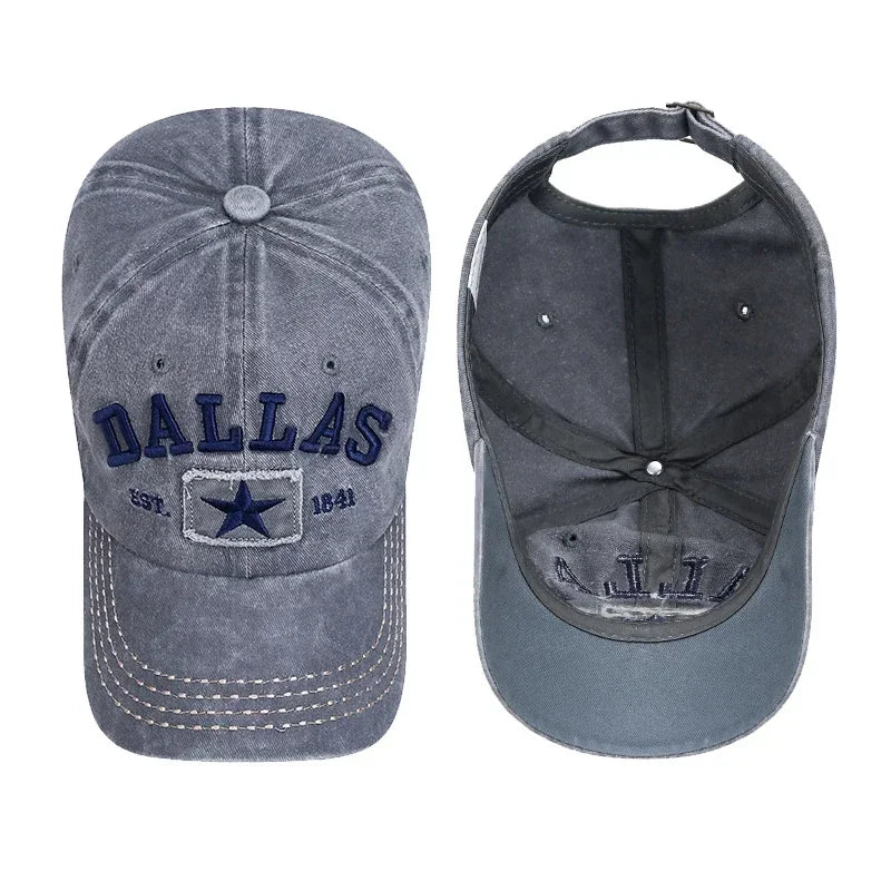 Dallas 3D Embroidered Unisex Snapback Cap
