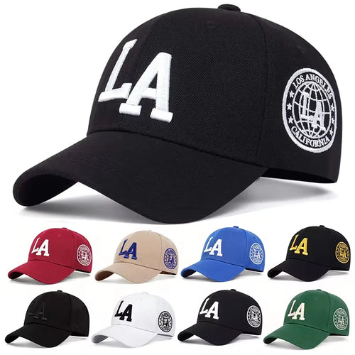 Unisex La Letter Embroidery Baseball Caps Spring