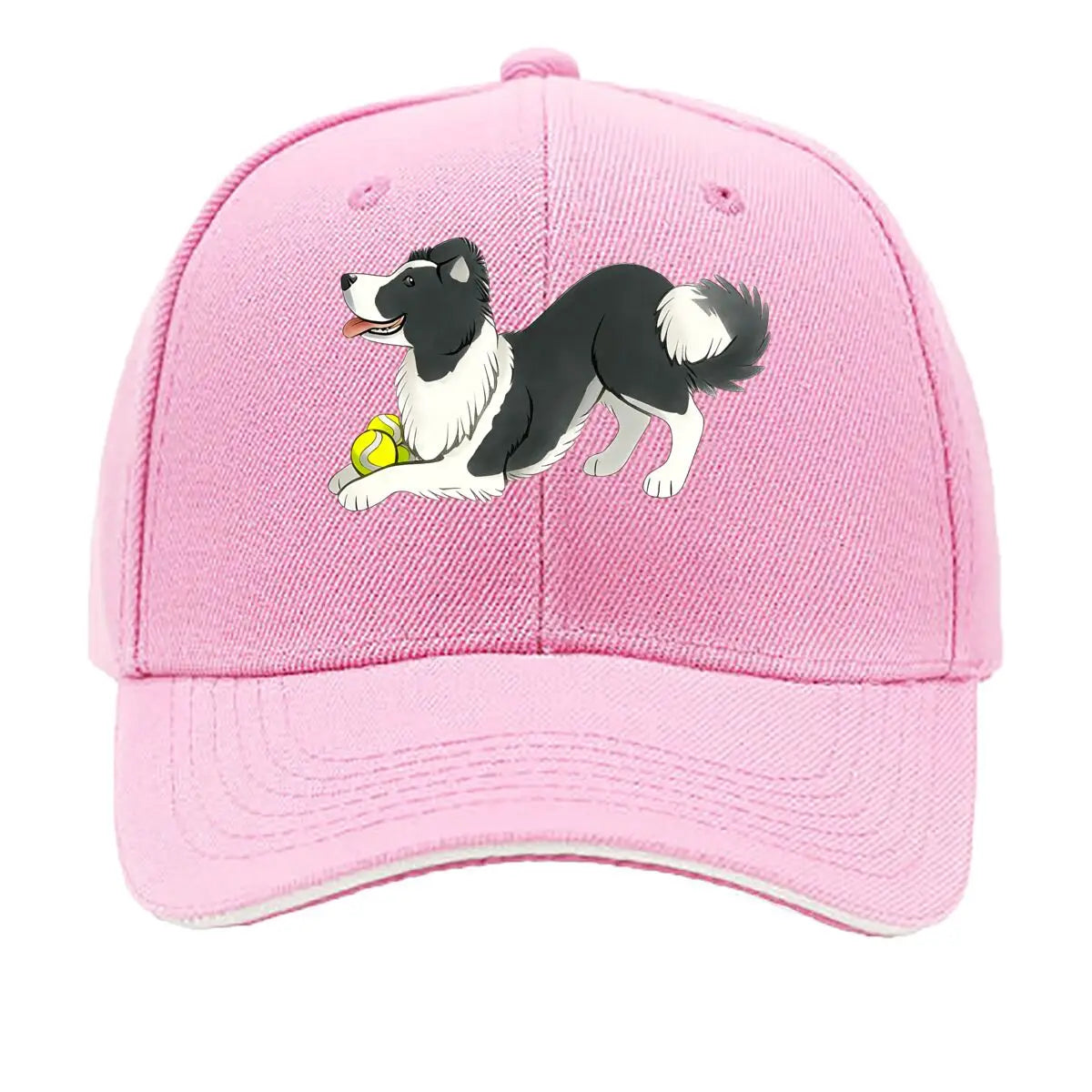 Border Collie Lightweight Breathable Sandwich Baseball Cap