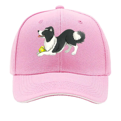 Border Collie Lightweight Breathable Sandwich Baseball Cap