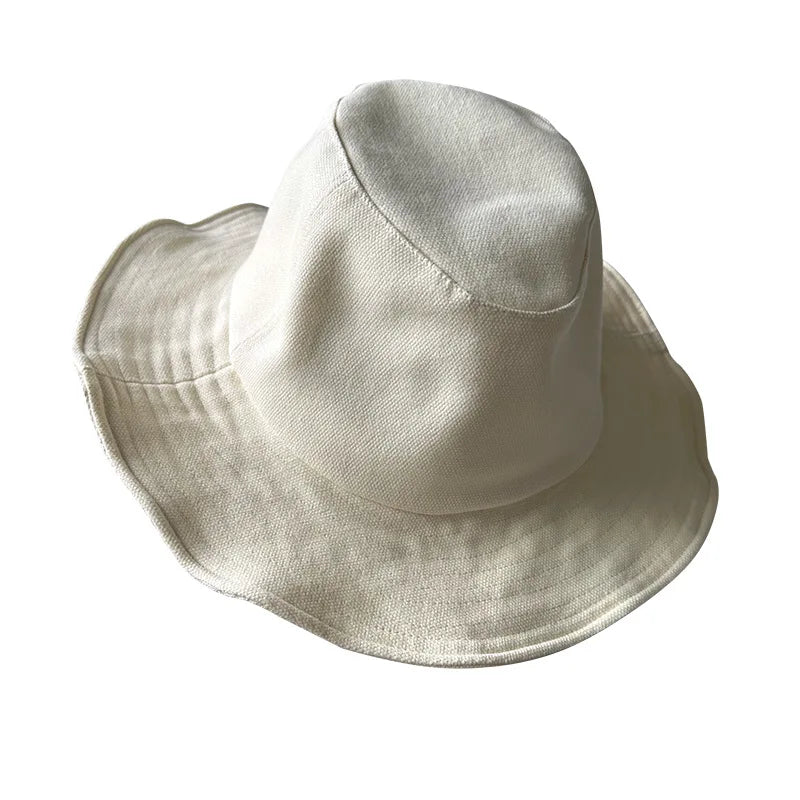 Oversized Yamamoto Style UPF50+ Black Bucket Hat