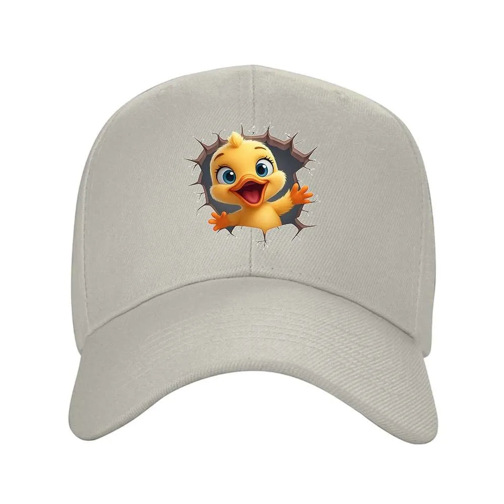 Cute Cartoon Duck Face Adjustable Baseball Cap