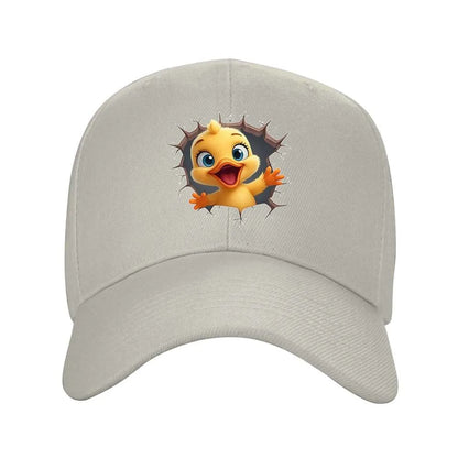 Cute Cartoon Duck Face Adjustable Baseball Cap