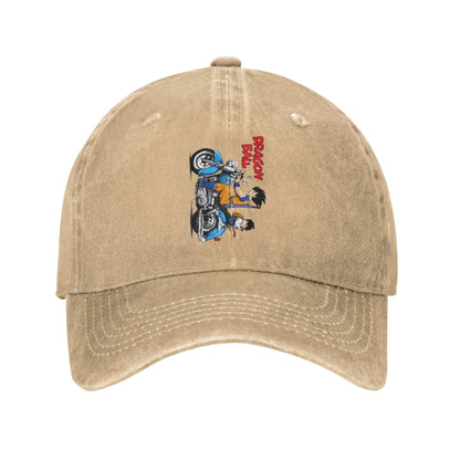 Dragon Ball Cycling Distressed Denim Baseball Cap