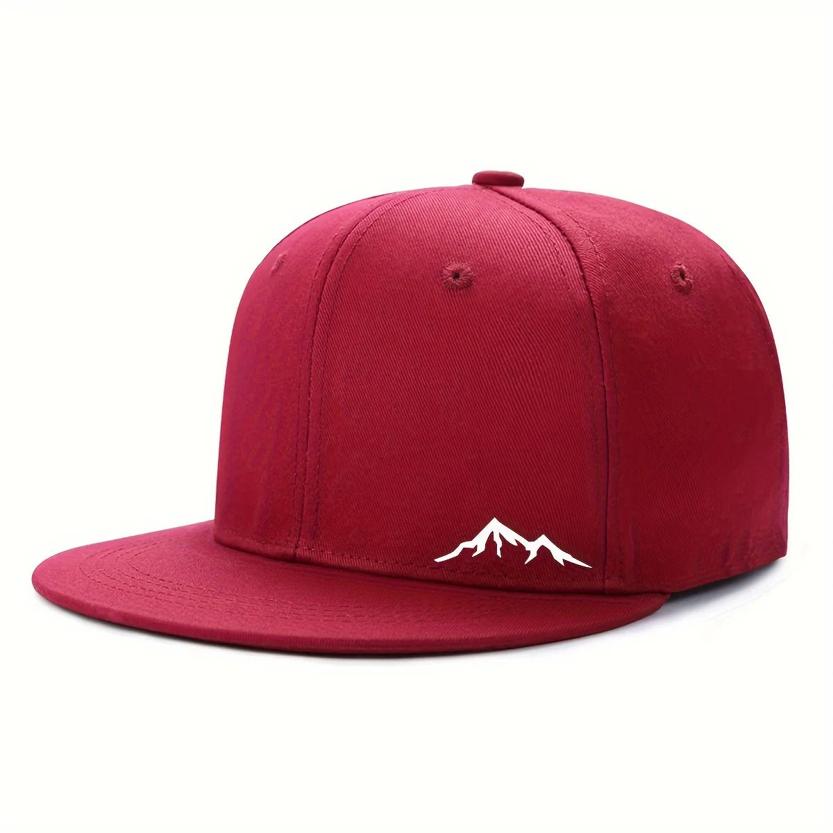 Adjustable Polyester Flat Brim Baseball Hat