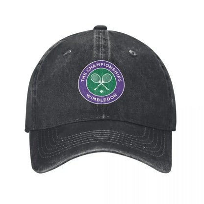 Wimbledon Tennis Badge Vintage Baseball Cap