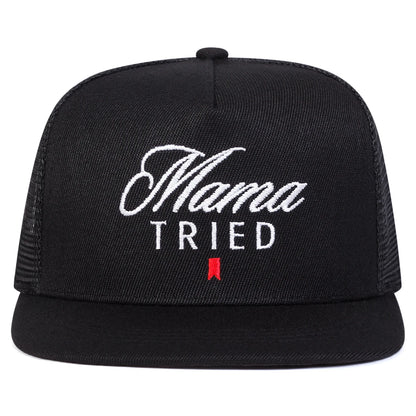 Unisex Mama TRIED Letter Embroidery Hip-hop Net