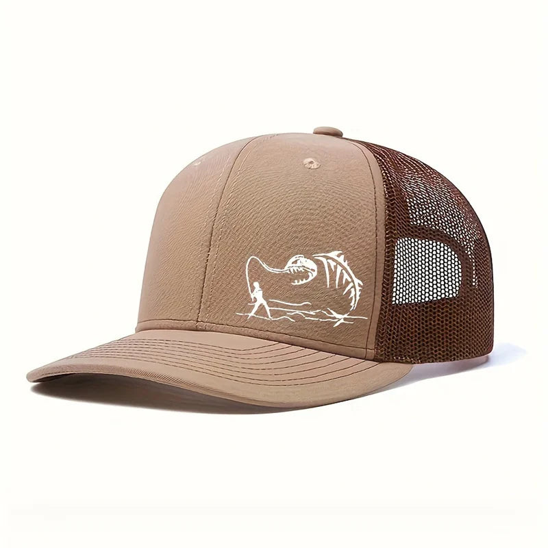 OutdoorSports Hip hop Hat Fisherman Printed Net Hat
