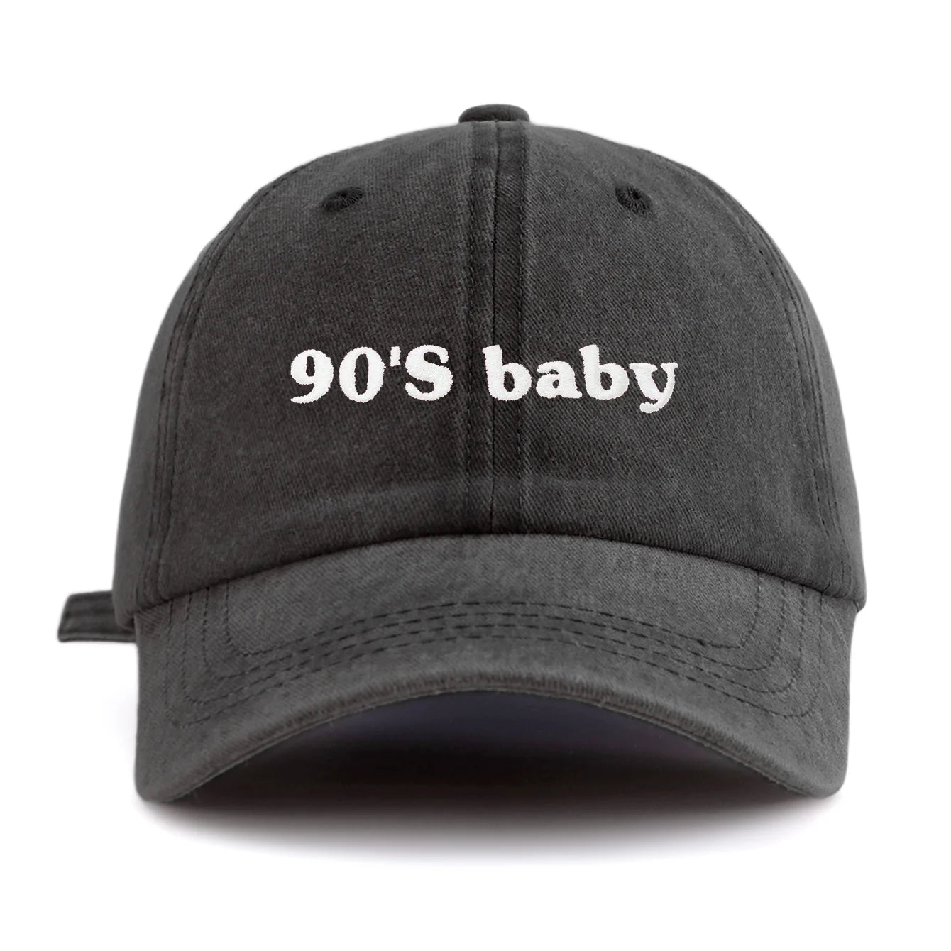 90s Baby Embroidery Washed Dad Baseball Cap