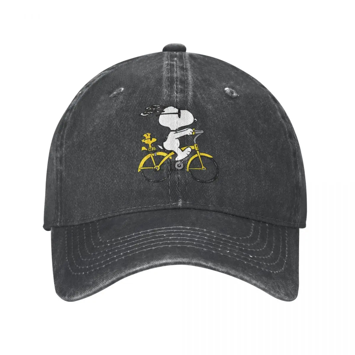 Vintage Snoopy Woodstock Riding Baseball Cap