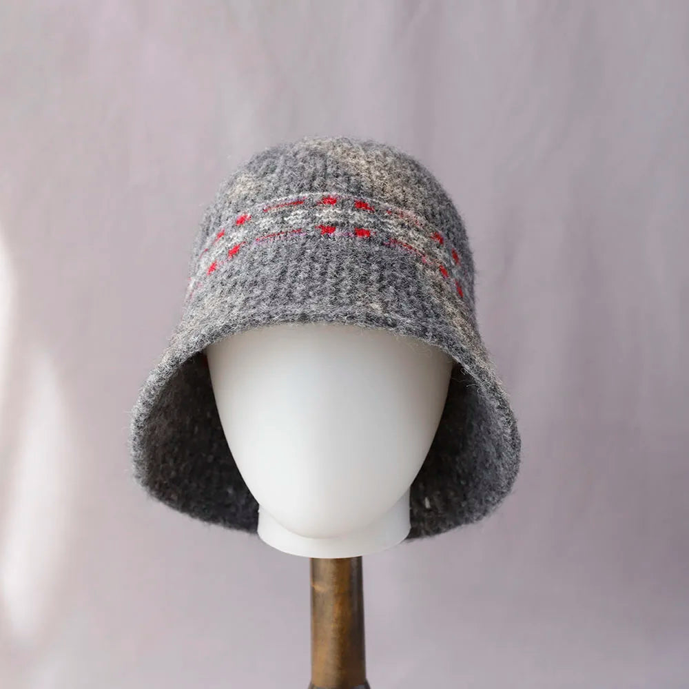 Vintage Wool Foldable Winter Bucket Hat