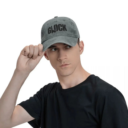 Glock Tactical Distressed Denim Snapback Cap