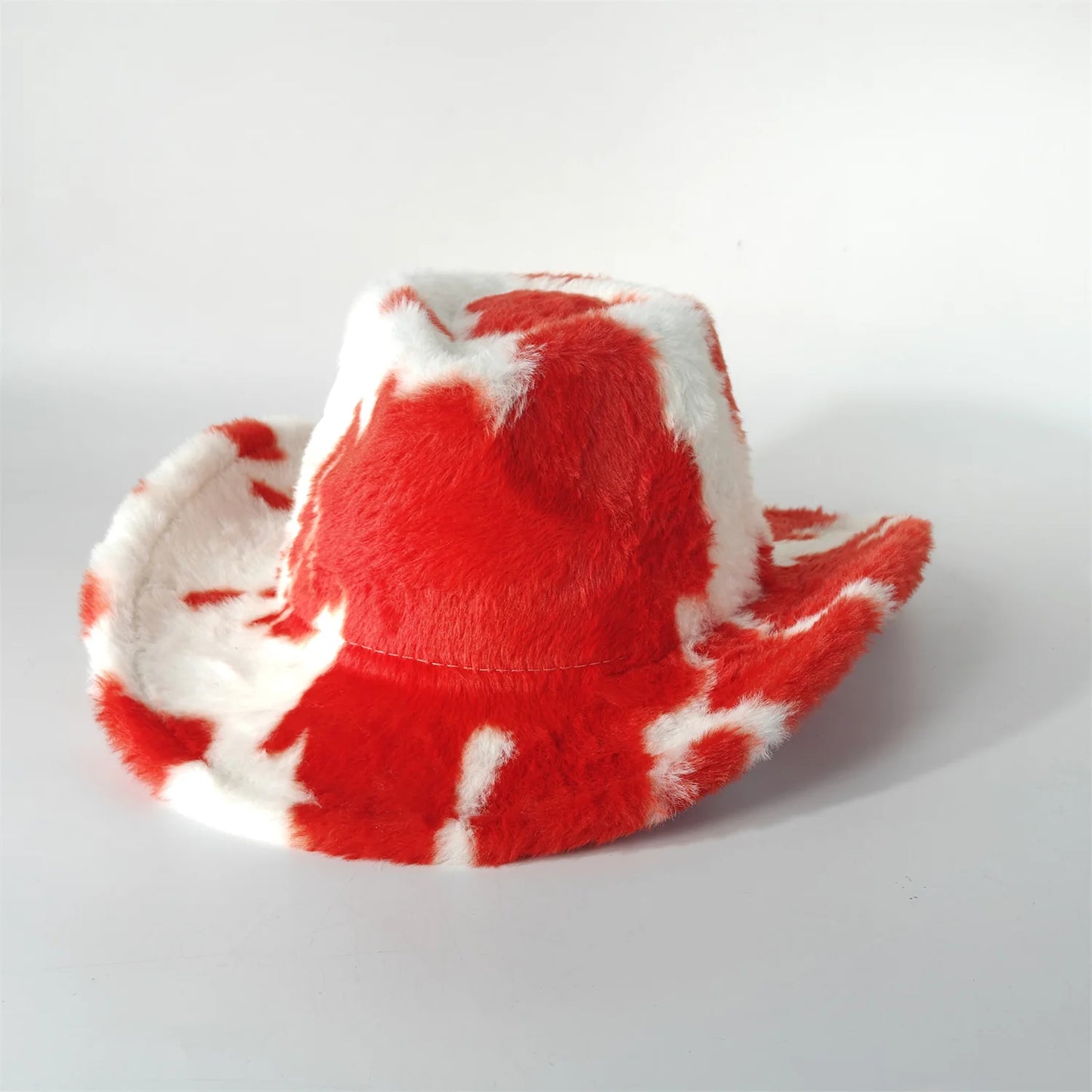 Winter Rabbit Fur Western Cowboy Fedora Hat