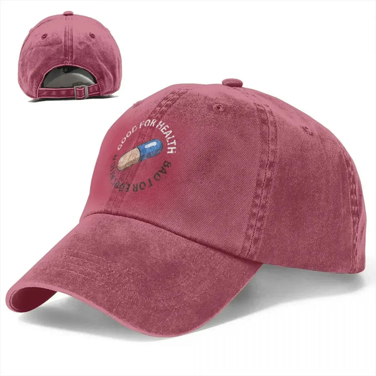 Akira Curious Pill Vintage Denim Baseball Cap