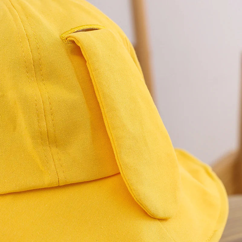 Kids Wide Brim Cotton Summer Bucket Hat