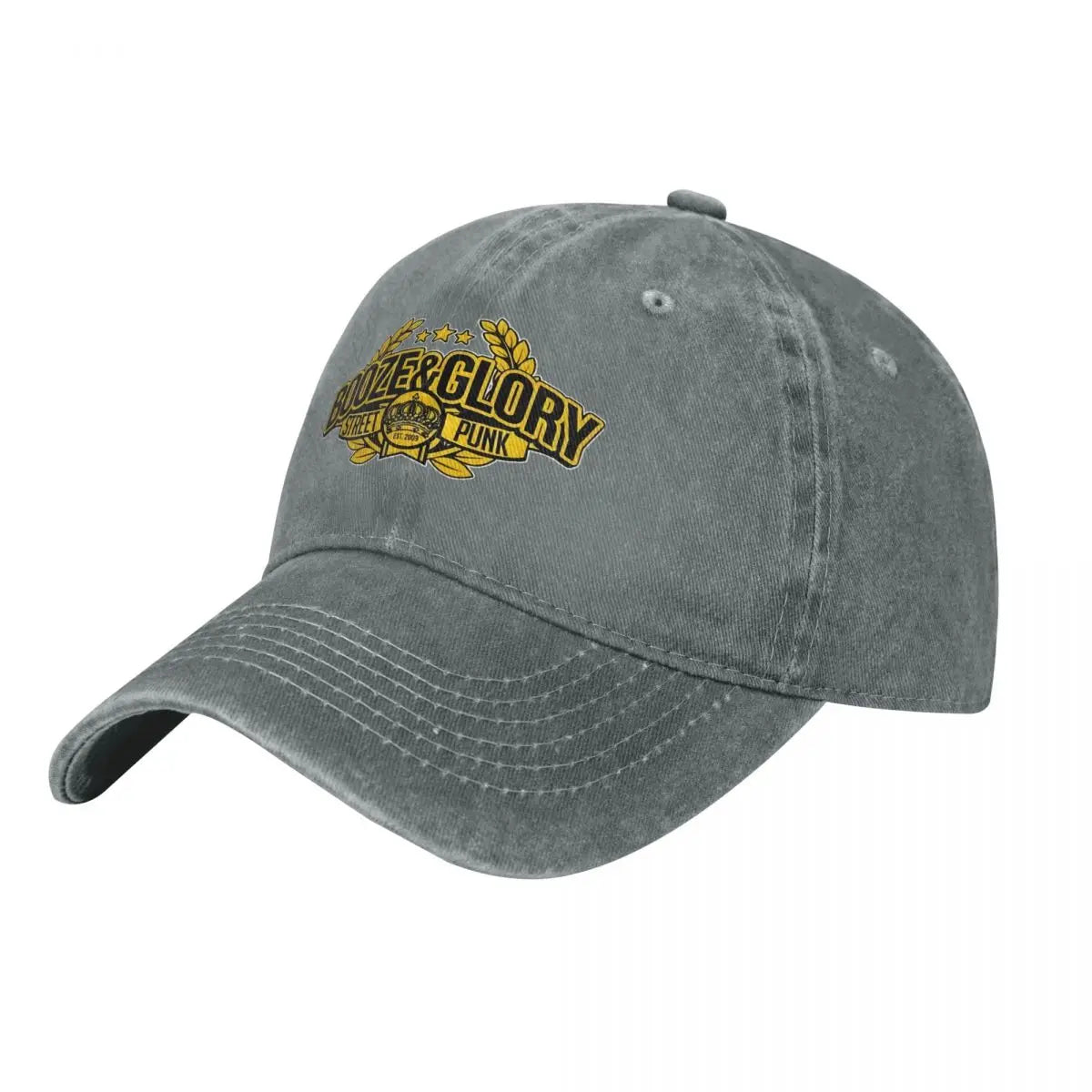 Booze Glory Skinhead Denim Outdoor Baseball Cap