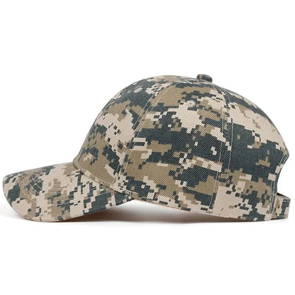 Unisex Light Plate Army Camouflage Baseball Caps