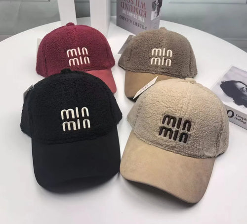 Luxury Lamb Wool Y2K Baseball Cap