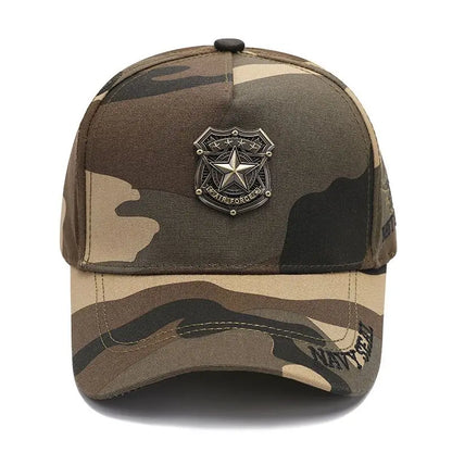 Metallic Camo Star Baseball Cap
