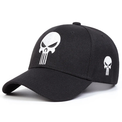 Unisex Skull Head Embroidery Casual Baseball Cap