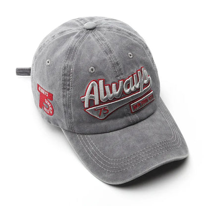 Always 3D Embroidery Vintage Baseball Cap