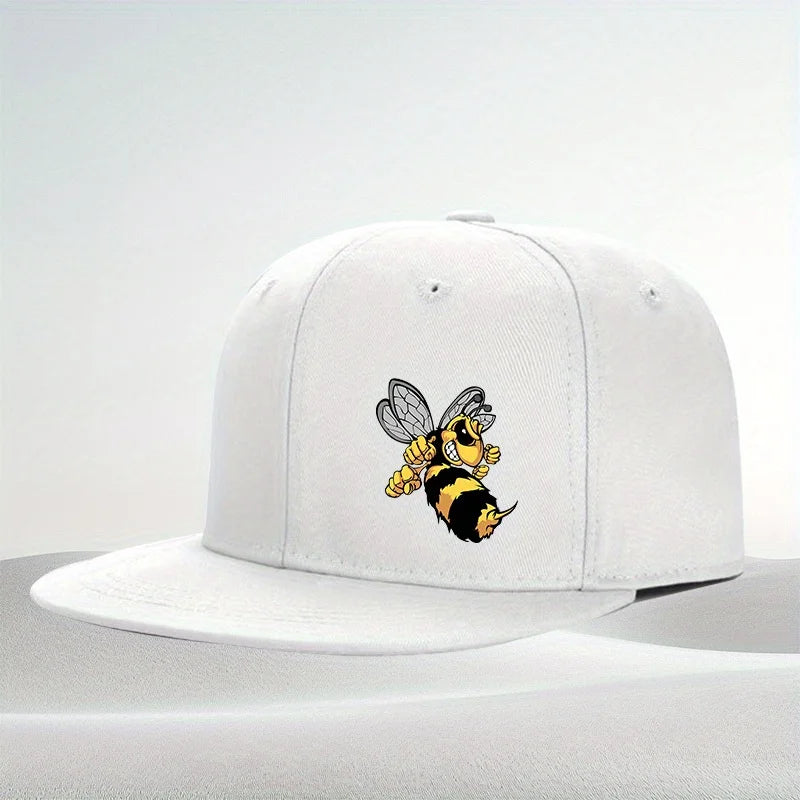 Angry Cartoon Bee Urban Streetwear Snapback Cap