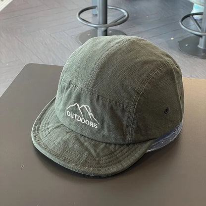 Japanese Five Panel Short Brim Snapback Caps