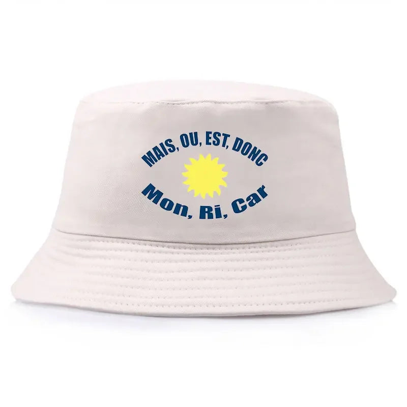 Mais Ou Est Reversible Cotton Bucket Hat