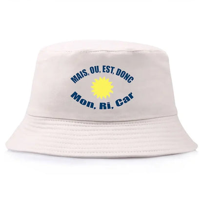 Mais Ou Est Reversible Cotton Bucket Hat