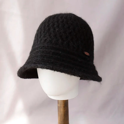 Colorblock Knitted Foldable Bucket Hat