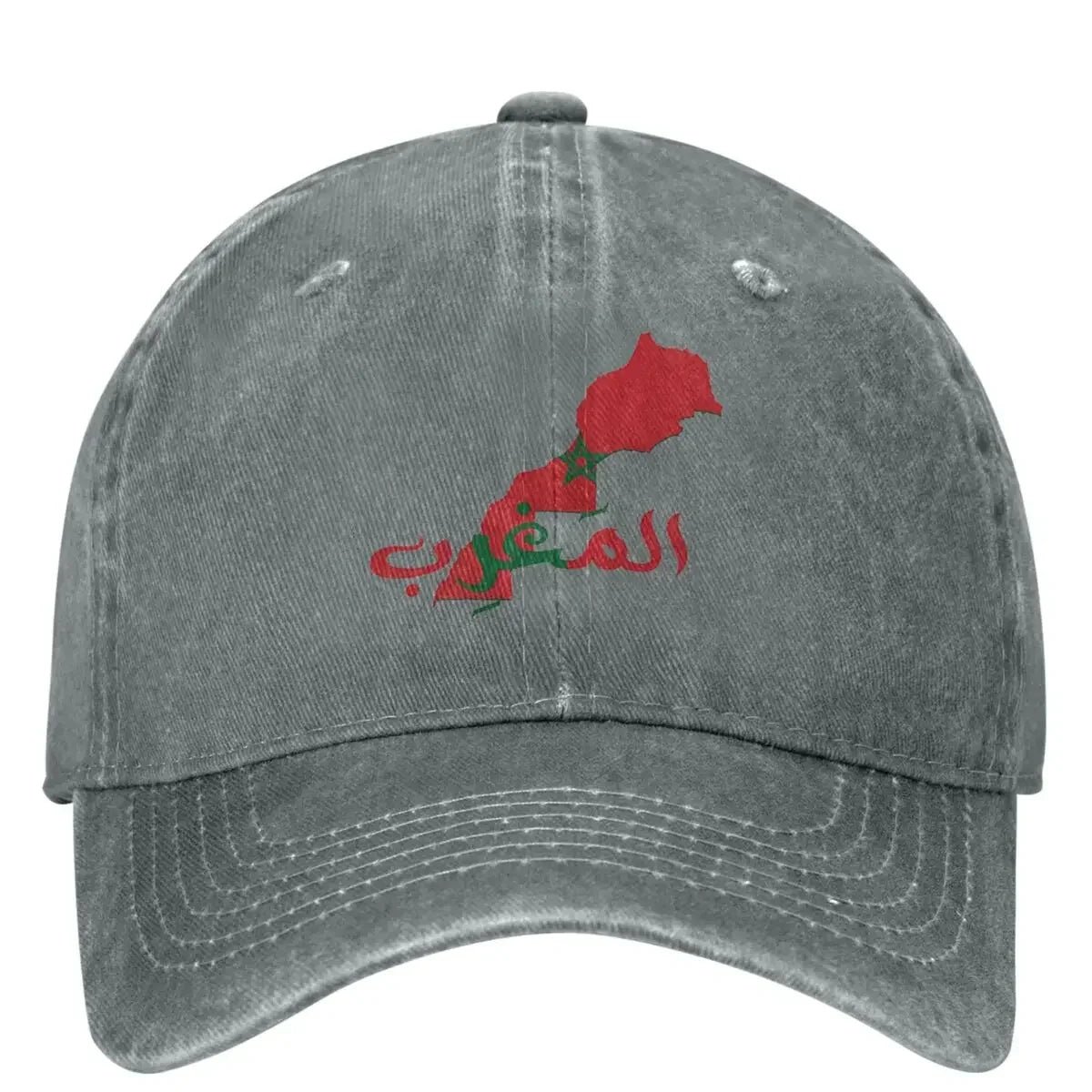 Morocco Map Flag Print Baseball Cap