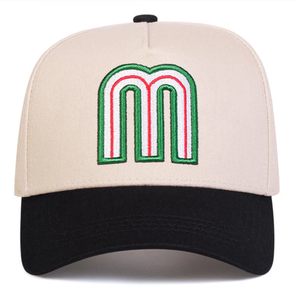 Unisex Letter M Embroidered Baseball Cap