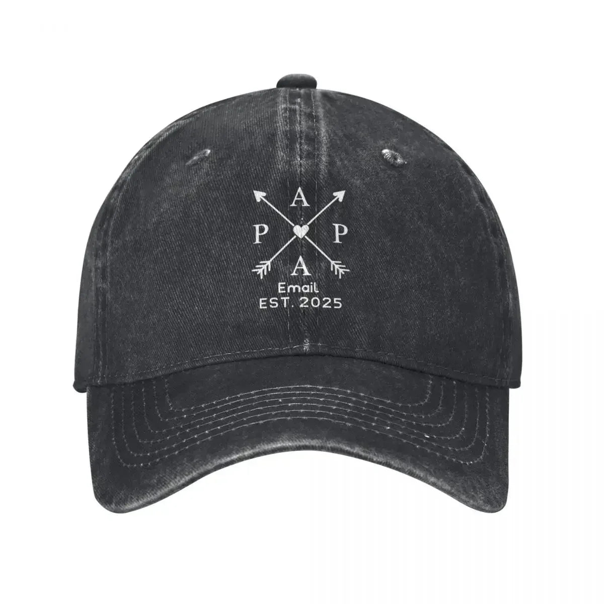 Dads Edition Personalized Name Year Distressed Baseball Cap