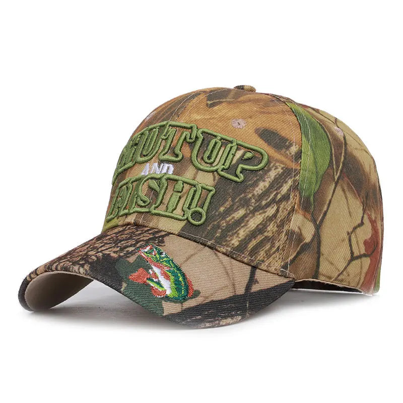 Fish Skull Camouflage Hip Hop Baseball Cap