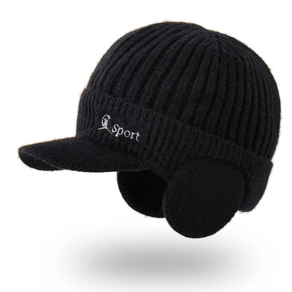 Korean Woolen Ear Protection Baseball Cap