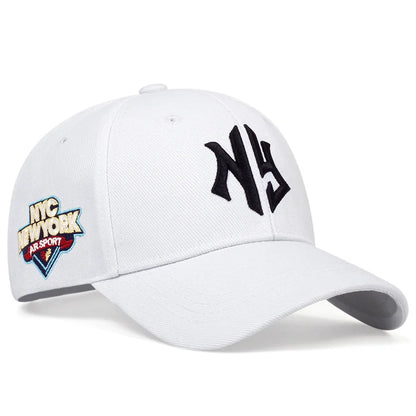 Letter Embroidered Cotton Snapback Cap