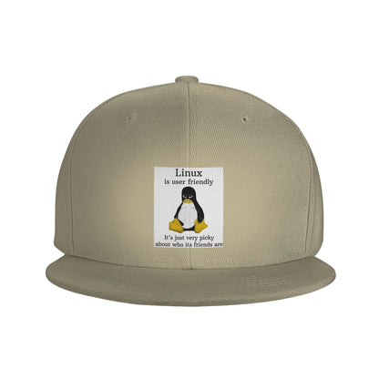 Linux User Friendly Picky Breathable Unisex Snapback Cap
