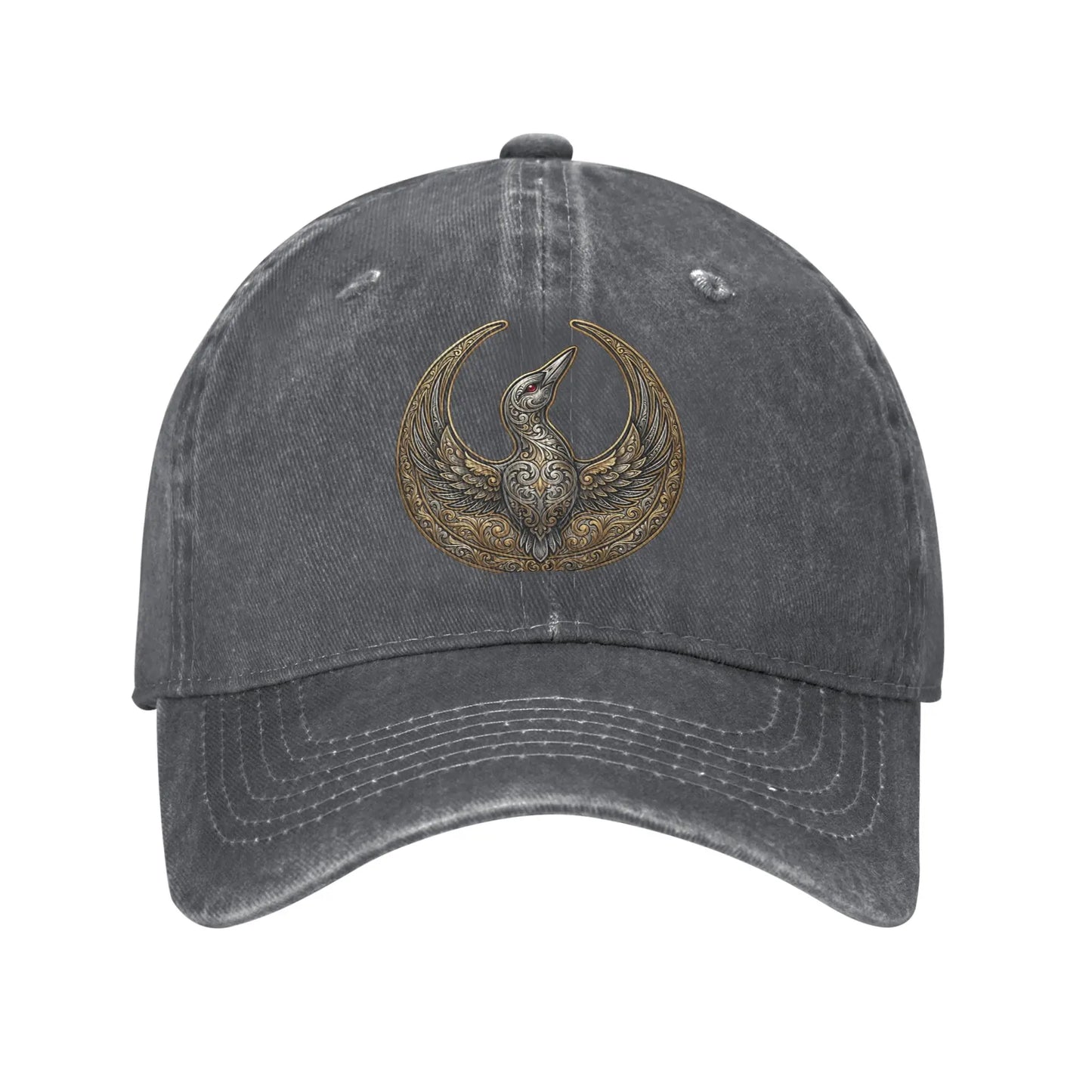 RebelS Loon Washed Trucker Baseball Cap