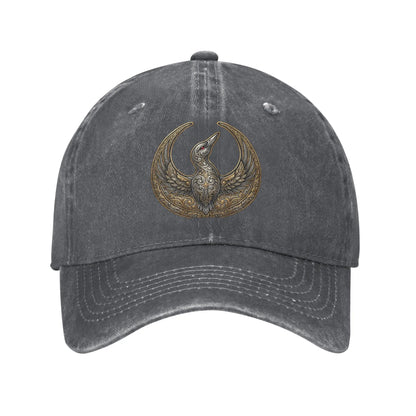 RebelS Loon Washed Trucker Baseball Cap