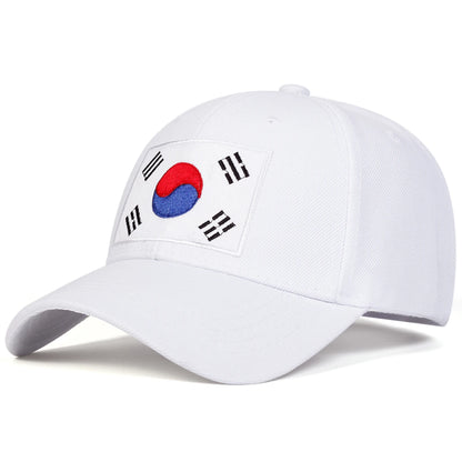Unisex Korean Flag Embroidery Baseball Caps