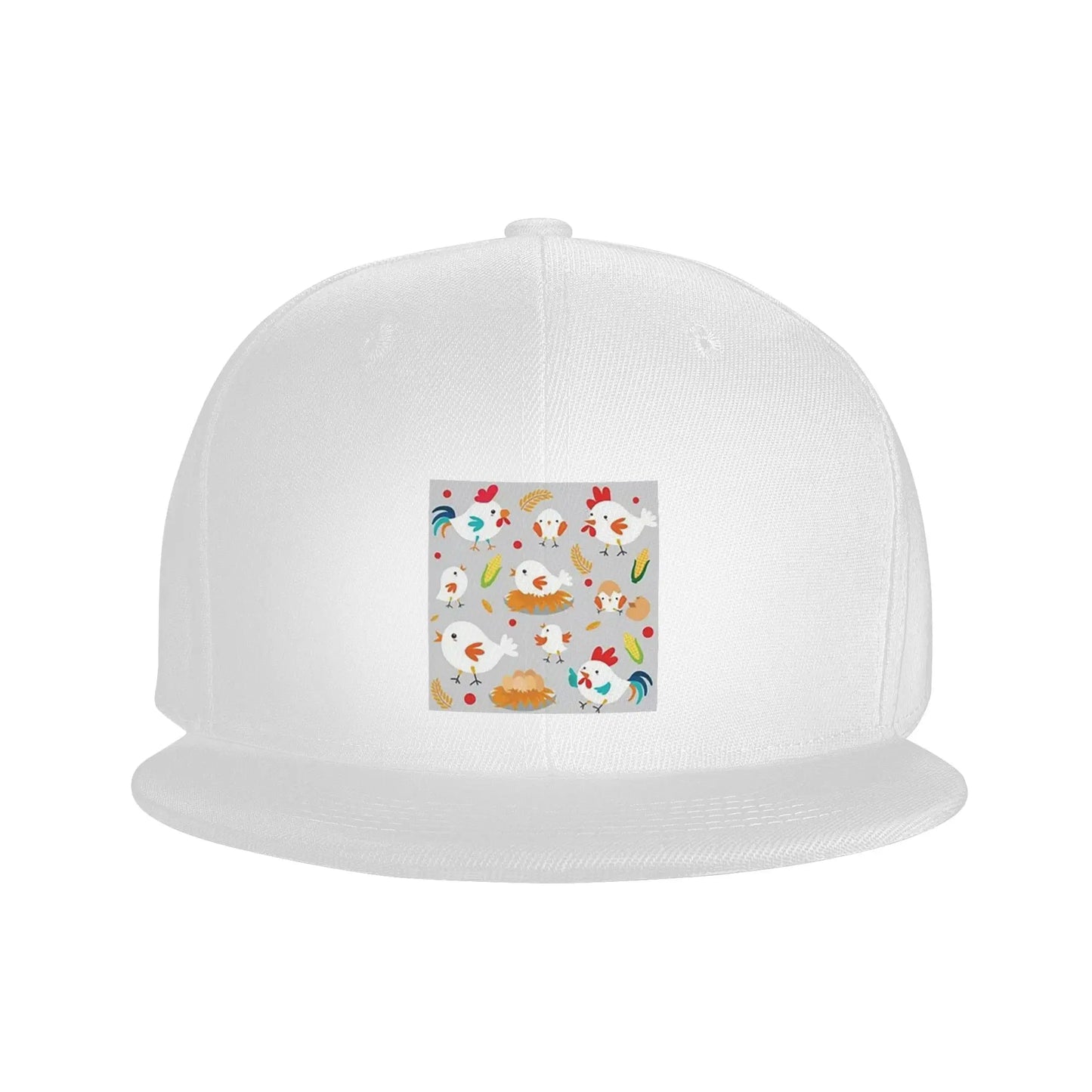 Cute Chicken Family Cartoon Casual Snapback Cap