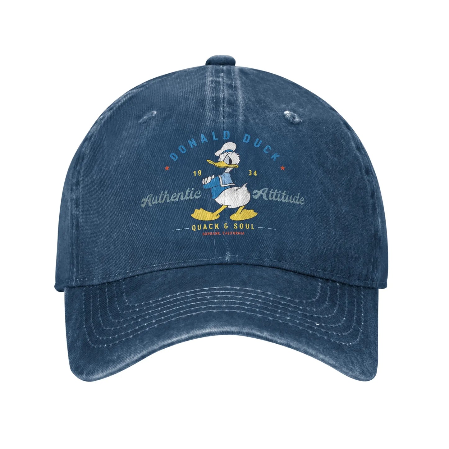 Donald Duck Authentic Print Snapback Baseball Cap